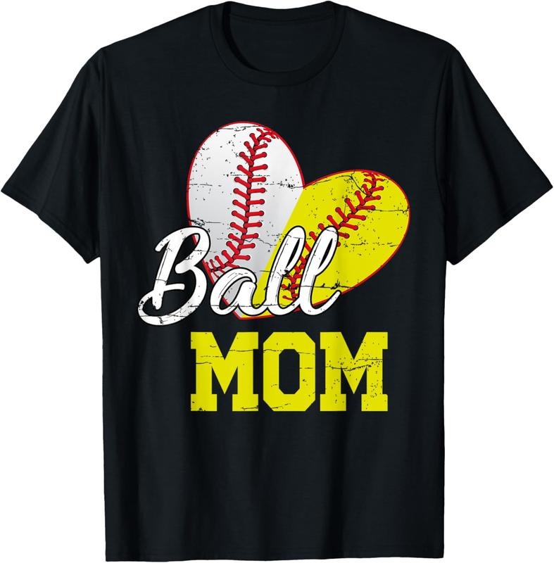 100% Cotton Funny Ball Mom Softball Baseball T-Shirts, Hoodie, Sweatshirt