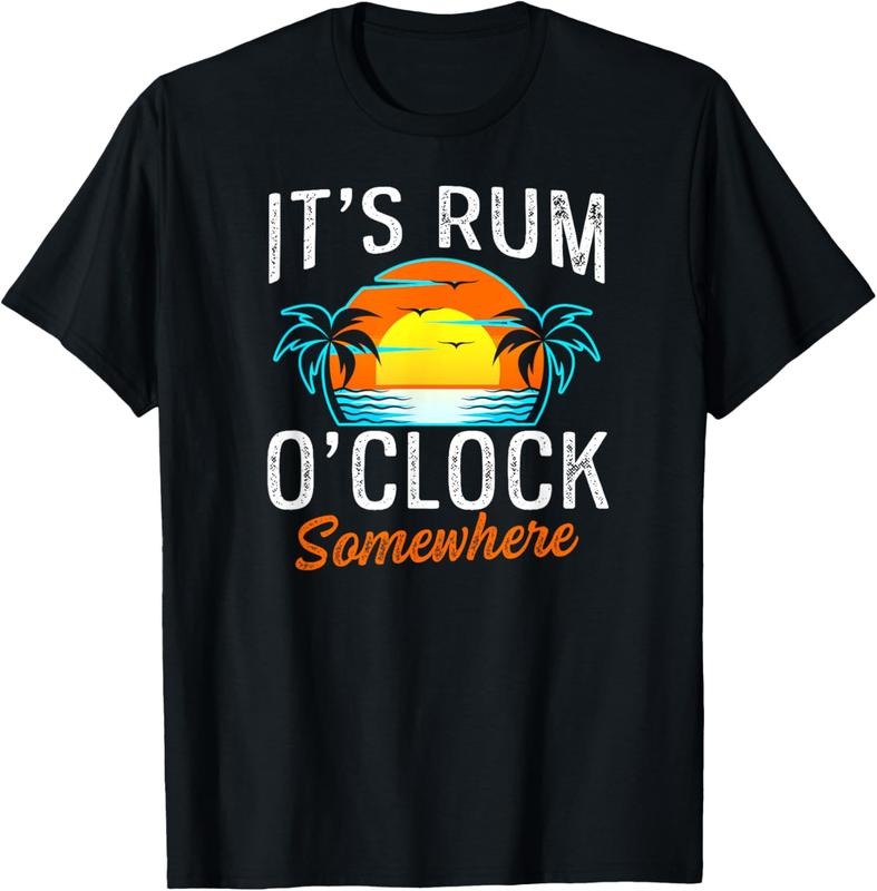 100% Cotton Funny Beach Rum Drinking T-Shirt Hoodie Sweatshirt | PrintMintTees.com