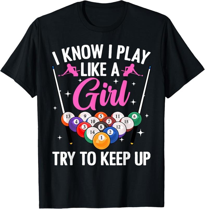 100% Cotton Funny Billiards Design For Women Girls Pool Billiard Player T-Shirt Hoodie, Sweatshirt | PrintMintTees.com
