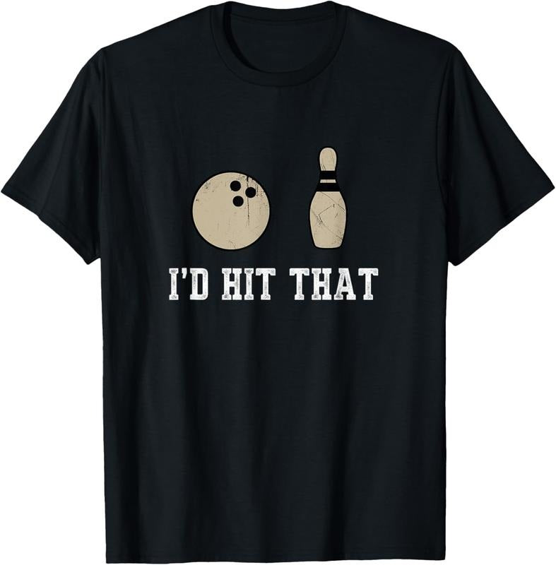 100% Cotton Funny Bowling Shirt Id Hit That Quote T-Shirts, Hoodie, Sweatshirt