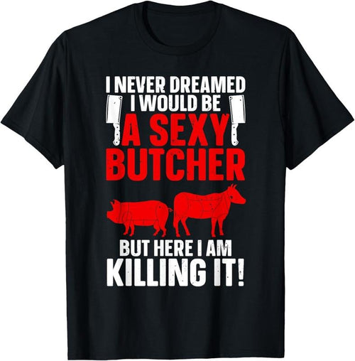 100% Cotton Funny Butcher Design For Men Women Butchery Meat Butcher T-Shirt Hoodie, Sweatshirt | PrintMintTees.com
