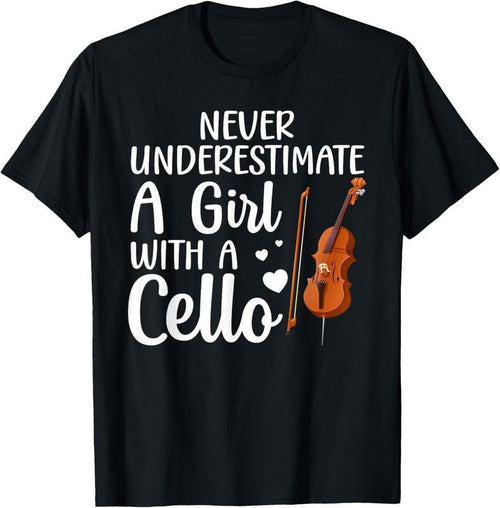 100% Cotton Funny Cello Art For Girls Women Youth Cello Players T-Shirt Hoodie, Sweatshirt | PrintMintTees.com