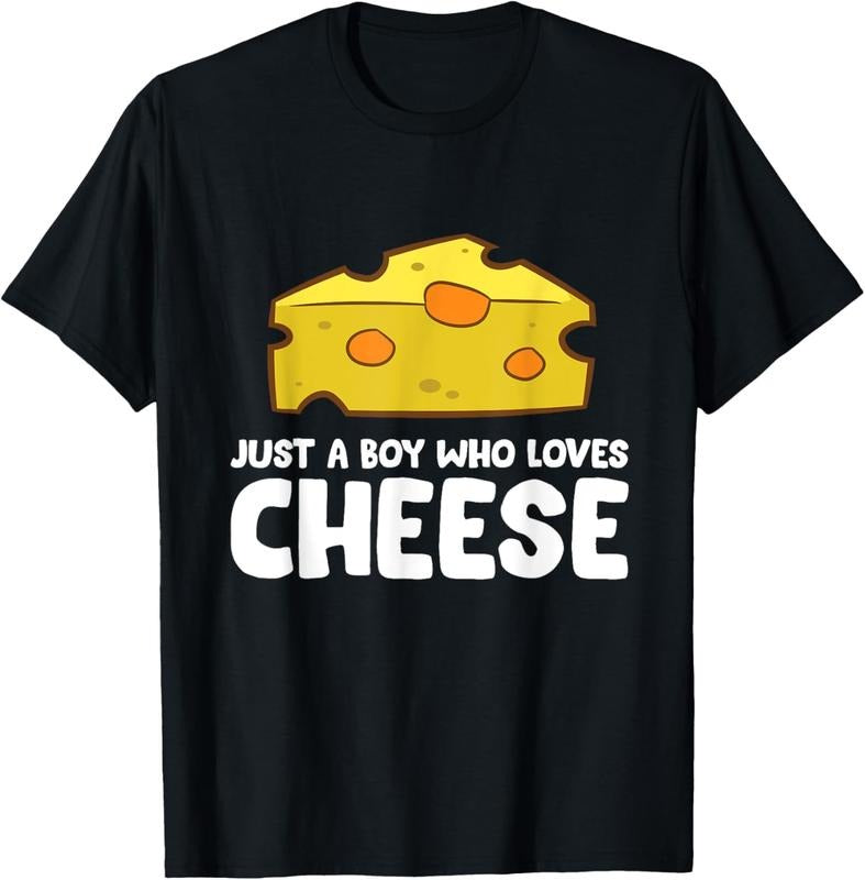 100% Cotton Funny Cheese Just a Boy Who Loves Cheese T-Shirt Hoodie, Sweatshirt | PrintMintTees.com