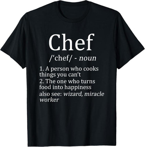 100% Cotton Funny Chef Definition Cooking Kitchen Gift: Mens & Womens T-Shirt Hoodie Sweatshirt | PrintMintTees.com