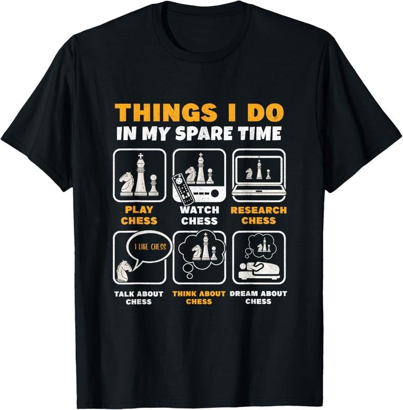 100% Cotton Funny Chess Player Things I Do My Spare Time T-Shirts, Hoodie, Sweatshirt