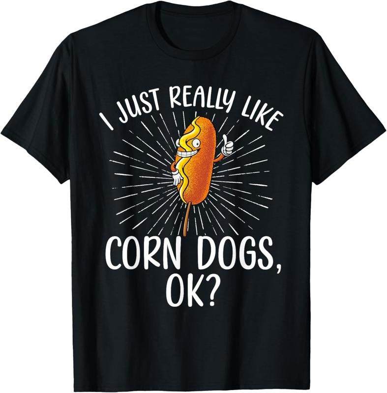 100% Cotton Funny Corn Dog Design For Men Women  Food Corndog Lovers T-Shirt Hoodie Sweatshirt | PrintMintTees.com