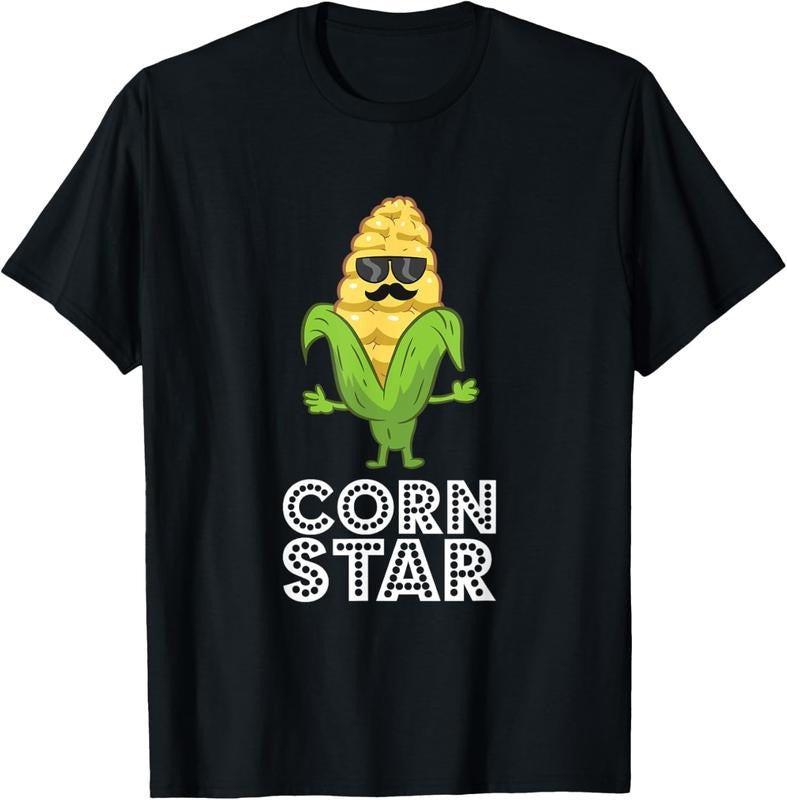 100% Cotton Funny Corn Star Sunglasses Corn Farmer T-Shirts, Hoodie, Sweatshirt