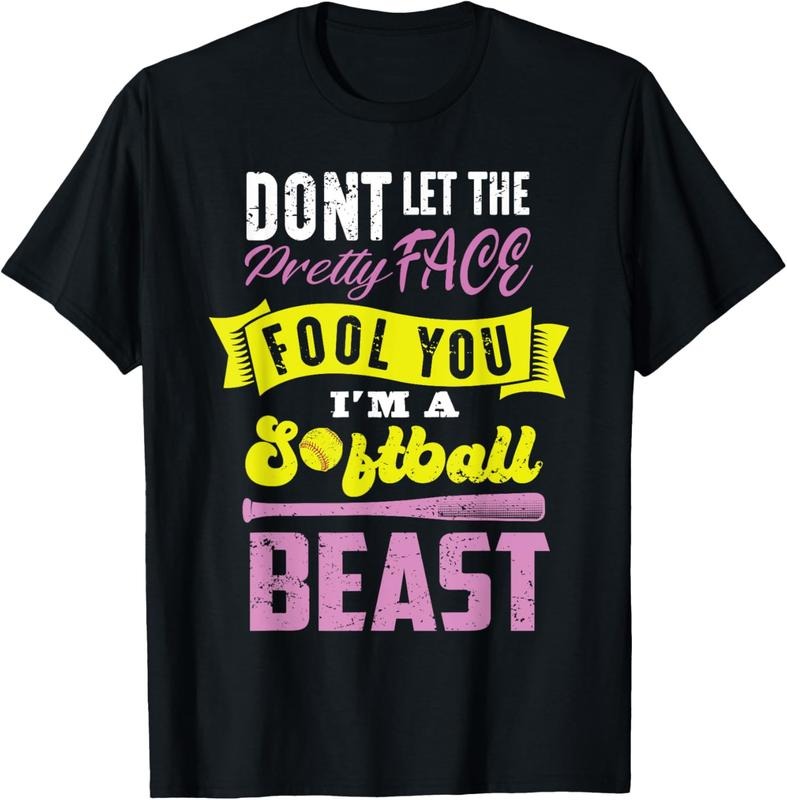 100% Cotton Funny Fastpitch Girls Catcher Softball Game Gift Women  T-Shirt Hoodie, Sweatshirt | PrintMintTees.com