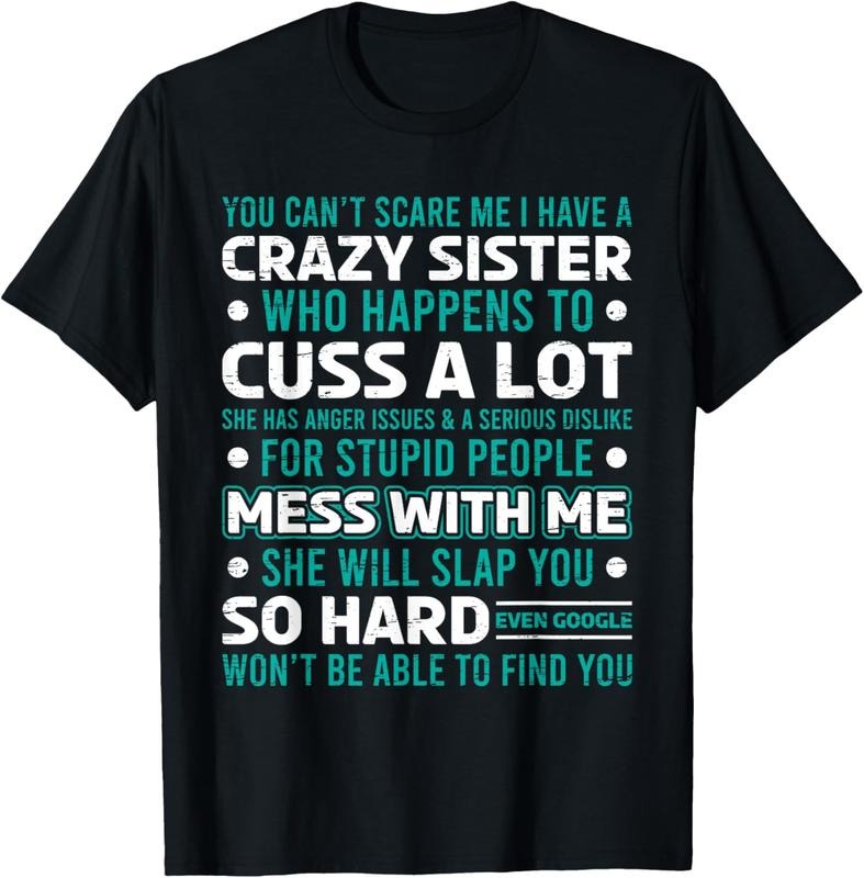 100% Cotton Funny Gift for Brother From Awesome Sister Birthday T-Shirt Hoodie, Sweatshirt | PrintMintTees.com