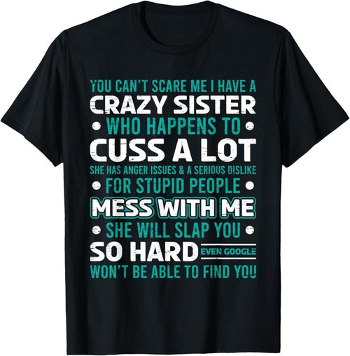 100% Cotton Funny Gift for Brother From Awesome Sister Birthday T-Shirt Hoodie, Sweatshirt | PrintMintTees.com