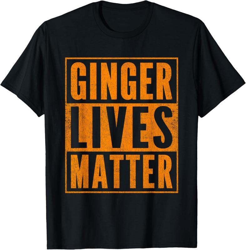 100% Cotton Funny Ginger Lives Matter Old School Graphic Redhead T-Shirt Hoodie, Sweatshirt | PrintMintTees.com