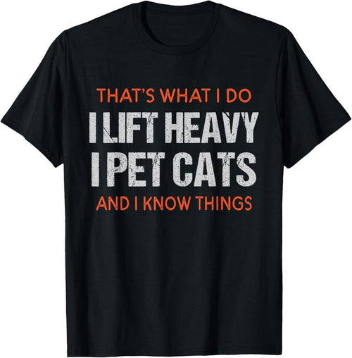 100% Cotton Funny Gym Workout Weightlifting Cat Animal Themed Saying T-Shirt Hoodie Sweatshirt | PrintMintTees.com