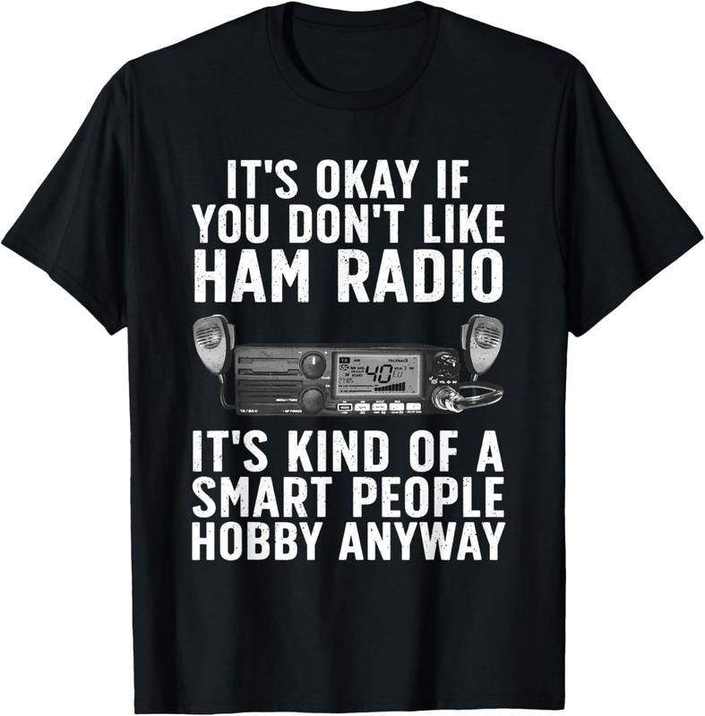 100% Cotton Funny Ham Radio Art For Men Women Amateur Radio Ham Operator T-Shirt Hoodie Sweatshirt | PrintMintTees.com