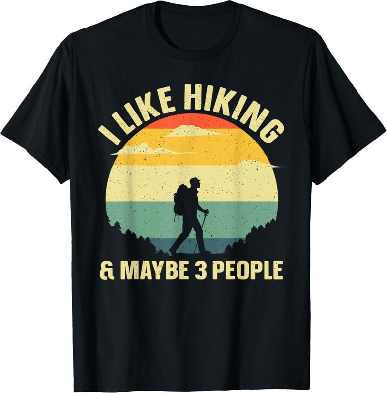 100% Cotton Funny Hiking Art For Men Women Outdoor Hike Mountain Hiking T-Shirt Hoodie Sweatshirt | PrintMintTees.com