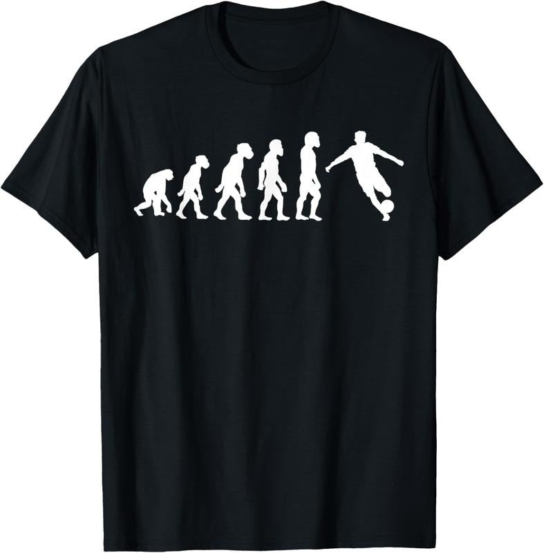 100% Cotton Funny Human Soccer Player Evolution Football T-Shirt Hoodie, Sweatshirt | PrintMintTees.com