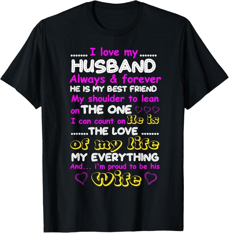 100% Cotton Funny I Love My Husband Forever T-Shirts, Hoodie, Sweatshirt