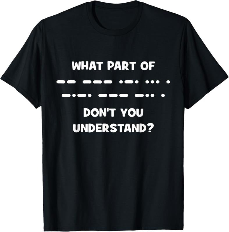 100% Cotton Funny Morse Code Shirt Shortwave Ham Radio Gift T-Shirt Hoodie, Sweatshirt | PrintMintTees.com