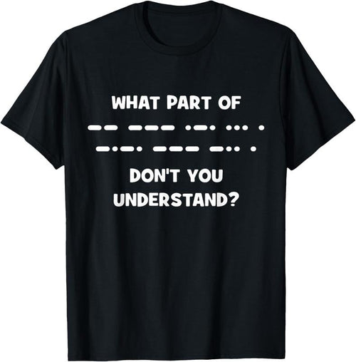 100% Cotton Funny Morse Code Shirt Shortwave Ham Radio Gift T-Shirt Hoodie, Sweatshirt | PrintMintTees.com