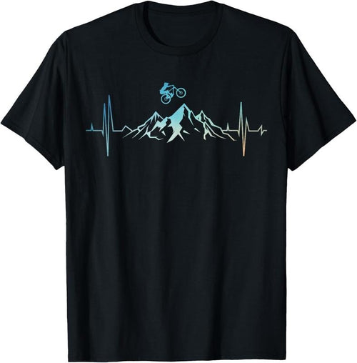 100% Cotton Funny Mountain Bike Art For Men Women MTB Mountain Biker T-Shirt Hoodie Sweatshirt | PrintMintTees.com