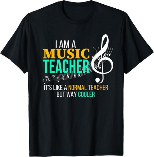 100% Cotton Funny Music Teacher T Shirt Music Teacher Cool Teacher Gifts T-Shirt Hoodie Sweatshirt | PrintMintTees.com