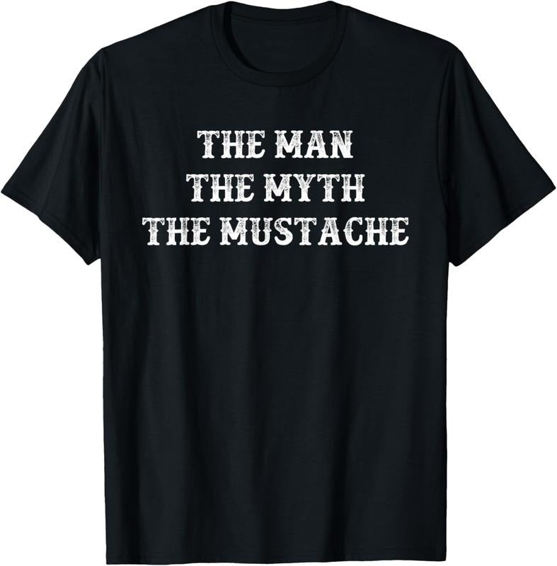 100% Cotton Funny Mustache Gift The Man The Myth The Mustache T-Shirt Hoodie Sweatshirt | PrintMintTees.com