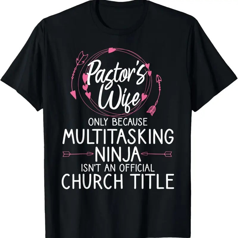 100% Cotton Funny Pastor Wife Design Women Mom Pastor Wife Appreciation T-Shirt Hoodie, Sweatshirt | PrintMintTees.com