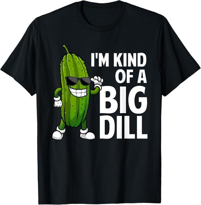 100% Cotton Funny Pickle Design For Men Women  Big Dill Pickle Lover T-Shirt Hoodie Sweatshirt | PrintMintTees.com