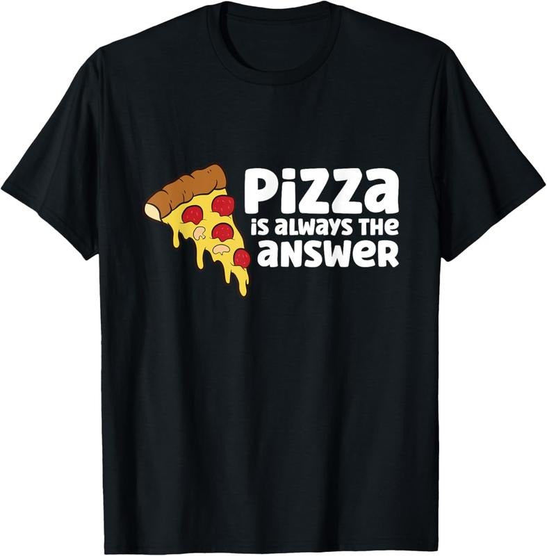 100% Cotton Funny Pizza Lover Pizza Is Always The Answer T-Shirt Hoodie, Sweatshirt | PrintMintTees.com