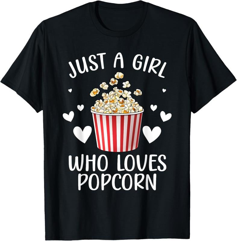 100% Cotton Funny Popcorn Art Girls Women  Popcorn Corn Kernel Lover T-Shirt Hoodie, Sweatshirt | PrintMintTees.com