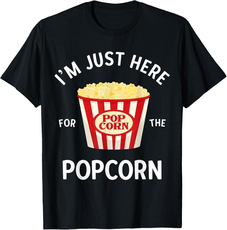 100% Cotton Funny Popcorn Lover Cinema Movie Snack Lover Kid T-Shirts, Hoodie, Sweatshirt