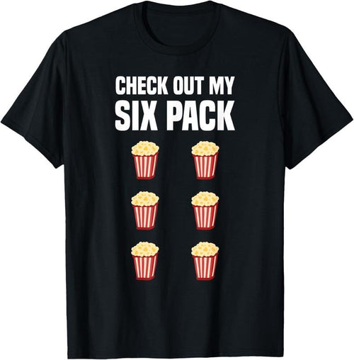 100% Cotton Funny Popcorn Shirt Six Pack Popcorn Lover I Love Popcorn T-Shirt Hoodie Sweatshirt | PrintMintTees.com