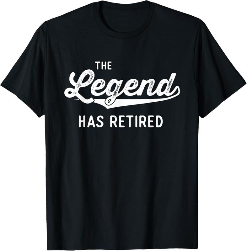 100% Cotton Funny Retirement Gifts Men Women The Legend Has Retired T-Shirt Hoodie Sweatshirt | PrintMintTees.com
