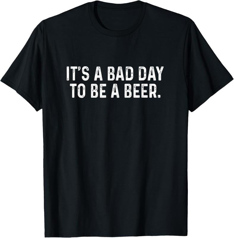 100% Cotton Funny Saying Bad Day To Be A Beer Retro Men Women T-Shirt Hoodie Sweatshirt | PrintMintTees.com