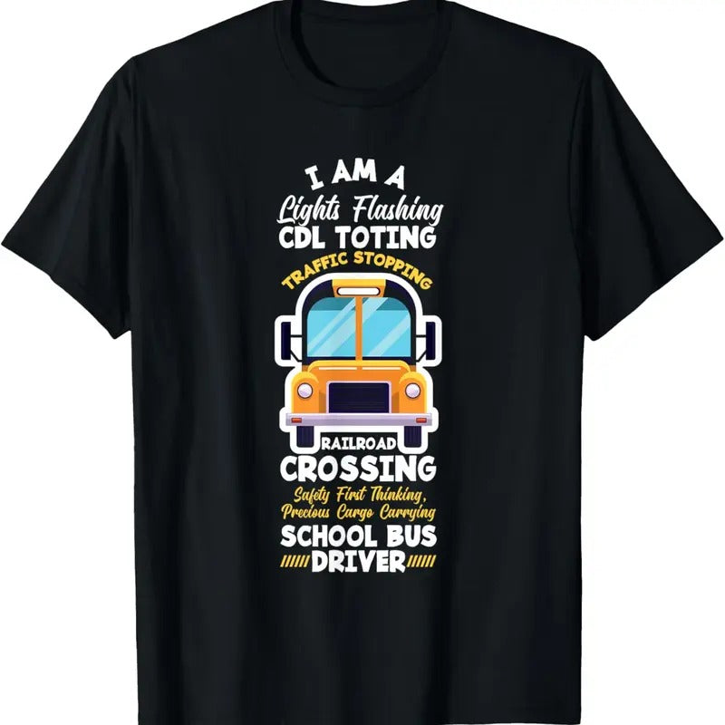 100% Cotton Funny School Bus Driver T-Shirt Funny School Bus Driver Apparel And Gifts Hoodie, Sweatshirt | PrintMintTees.com