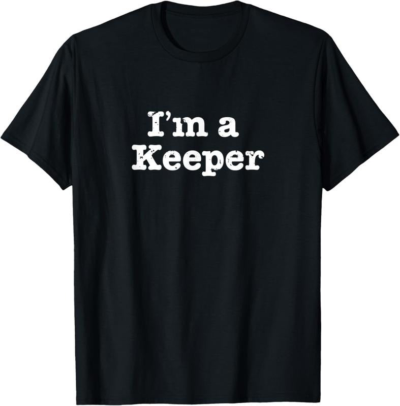 100% Cotton Funny Soccer I'm a Keeper Vintage Distressed T-Shirt Hoodie Sweatshirt | PrintMintTees.com