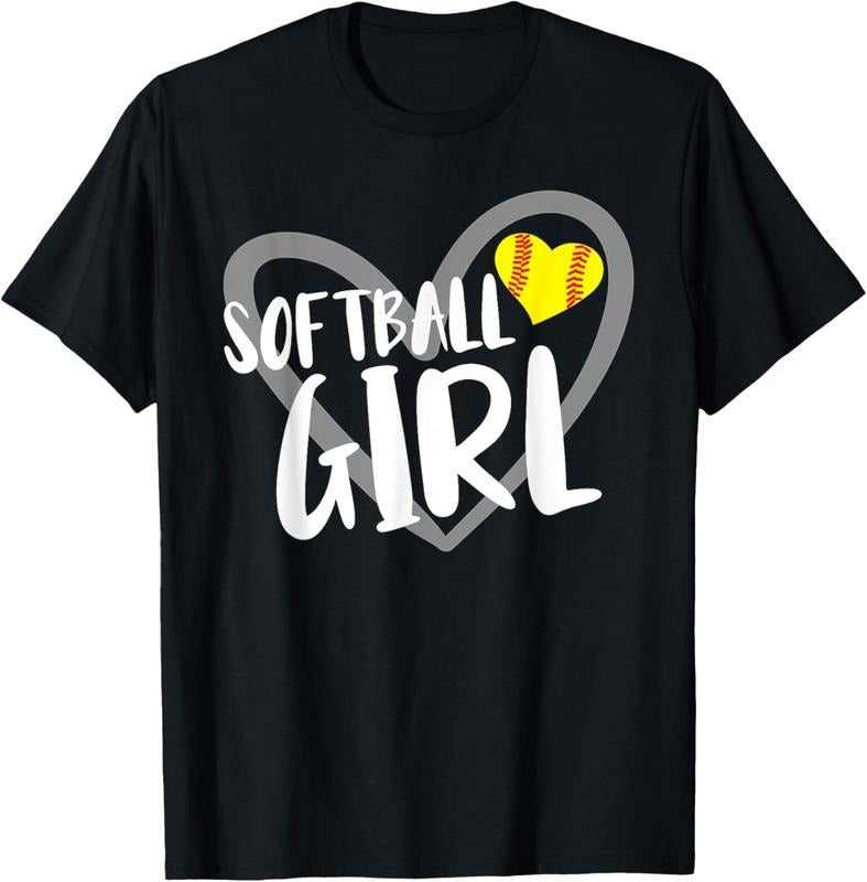 100% Cotton Funny Softball Girl T-Shirts, Hoodie, Sweatshirt