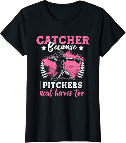 100% Cotton Funny Softball Lover Graphic Women Girls Softball Catcher T-Shirt Hoodie Sweatshirt | PrintMintTees.com