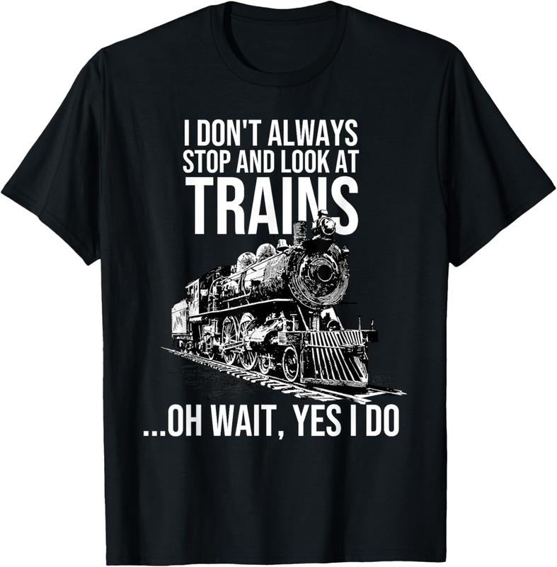 100% Cotton Funny Train Cool Railway Joke Lover Shirt Hoodie Sweatshirt