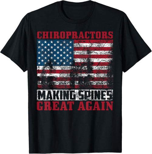 100% Cotton Funny USA Chiropractor Gift American Chiropractic Men Women T-Shirt Hoodie, Sweatshirt | PrintMintTees.com
