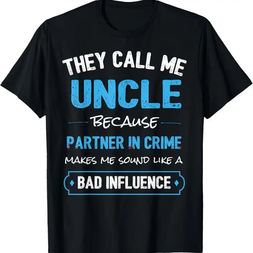 100% Cotton Funny Uncle Shirt, Uncle Partner In Crime from Niece Nephew T-Shirt Hoodie, Sweatshirt | PrintMintTees.com