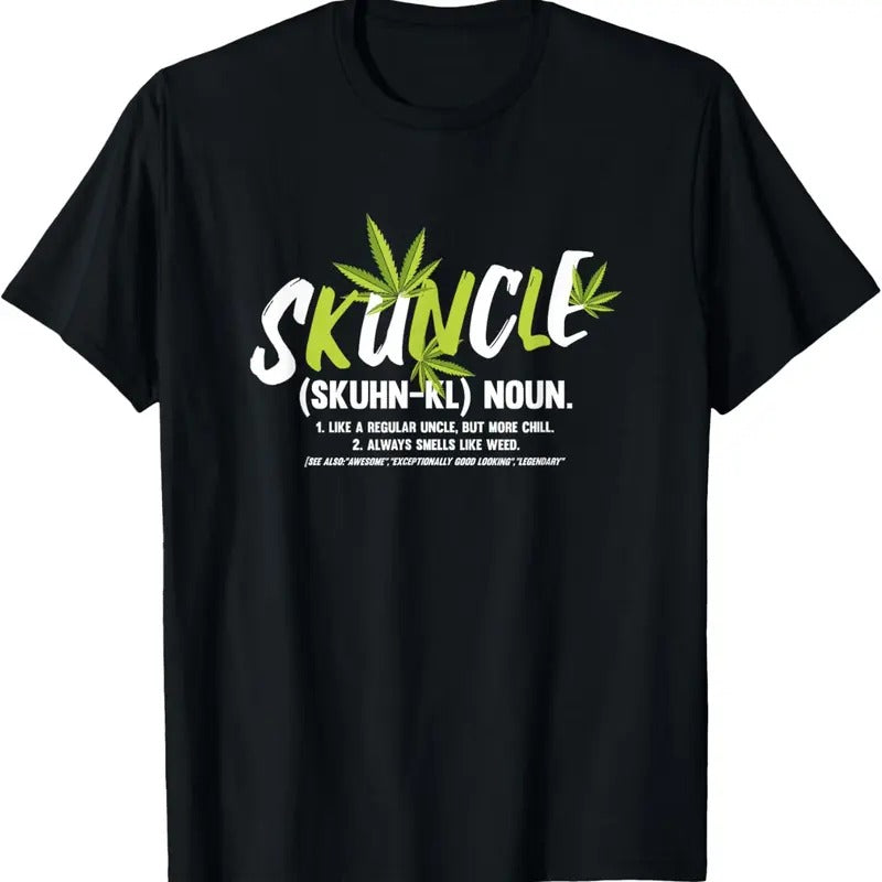100% Cotton Funny Uncle Weed Smoker Skuncle Marijuana Uncle T-Shirts, Hoodie, Sweatshirt