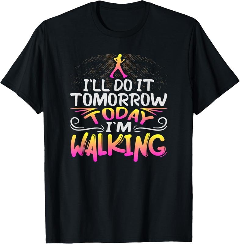 100% Cotton Funny Walking Exercise Design for Healthy Walker T-Shirt Hoodie Sweatshirt | PrintMintTees.com