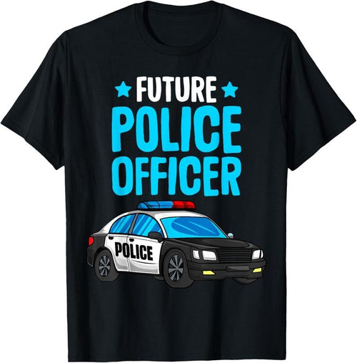 100% Cotton Future Police Officer Policeman Cop Boys T-Shirt Hoodie Sweatshirt | PrintMintTees.com