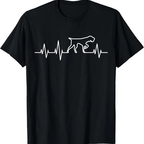 100% Cotton GWP DRAHTHAAR Heartbeat T-shirt Dog Lover Hunting Dog Shirts T-Shirt Hoodie Sweatshirt | PrintMintTees.com