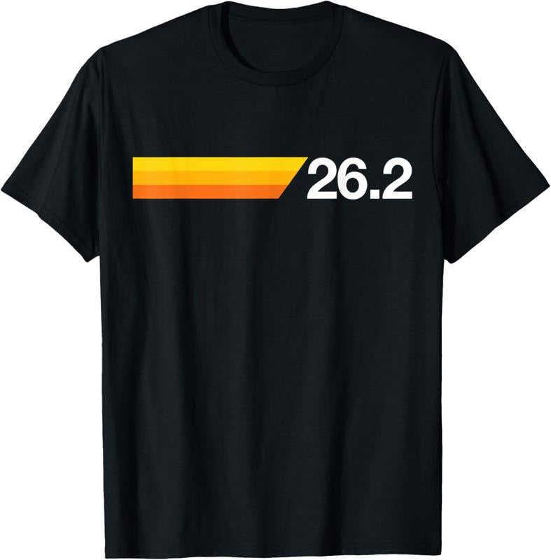 100% Cotton Gift For First Marathon 26.2 Marathoner Retro Runner T-Shirt Hoodie Sweatshirt | PrintMintTees.com