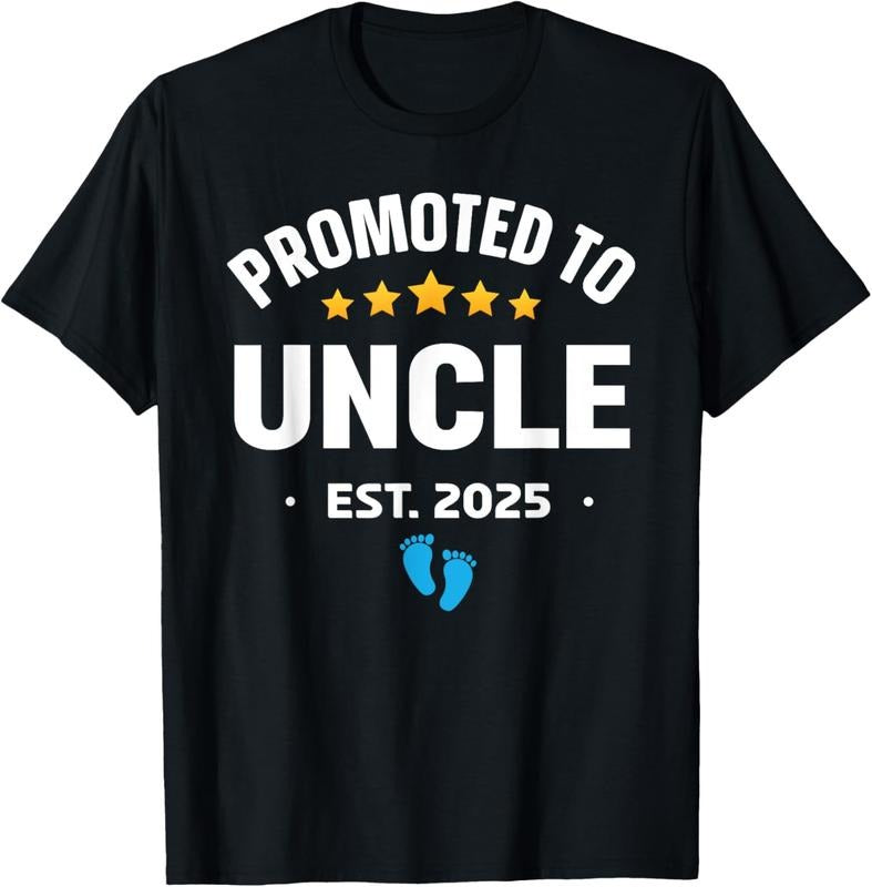 100% Cotton Gifts First Time Uncle 2025 T-Shirt Hoodie Sweatshirt | PrintMintTees.com
