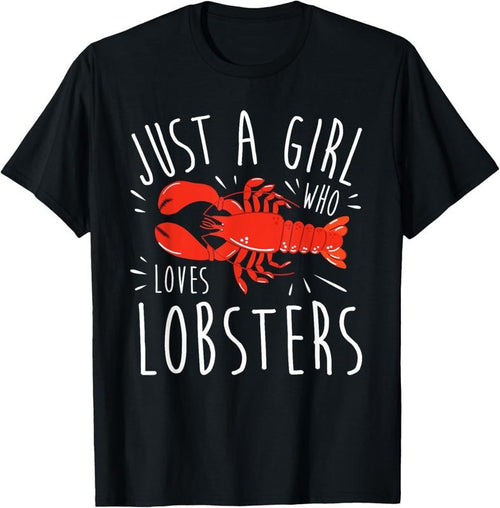 100% Cotton Girl Lobster Lover I Woman Loves Seafood T-Shirt Hoodie, Sweatshirt | PrintMintTees.com