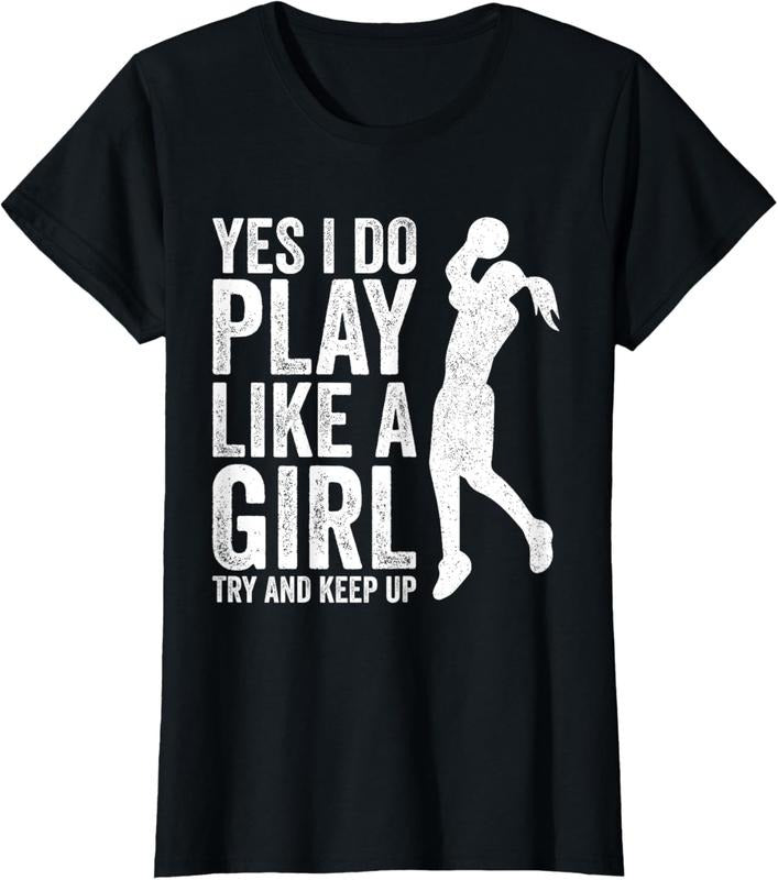 100% Cotton Girls Basketball Player Clothes Quotes Gift Play Like A Girl T-Shirt Hoodie, Sweatshirt | PrintMintTees.com