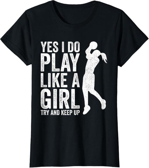 100% Cotton Girls Basketball Player Clothes Quotes Gift Play Like A Girl T-Shirt Hoodie, Sweatshirt | PrintMintTees.com