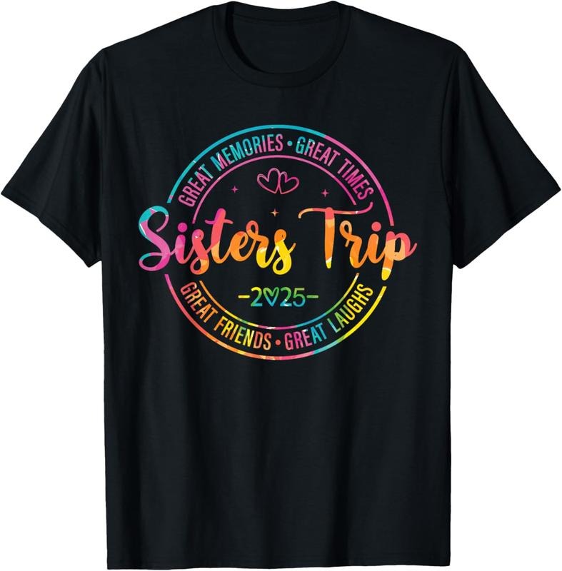 100% Cotton Girls Weekend Women Great Laughs Sisters Trip 2025 T-Shirt Hoodie Sweatshirt | PrintMintTees.com